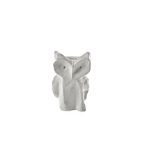 Jarrón de cerámica con forma de búho blanco, diseño esculpido Marni