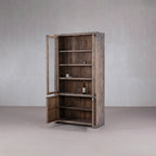 VITRINA MADERA 122X46X231H