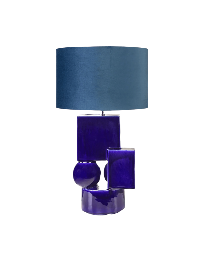 LAMPARA MESA VECTOR BASE-CB AZUL