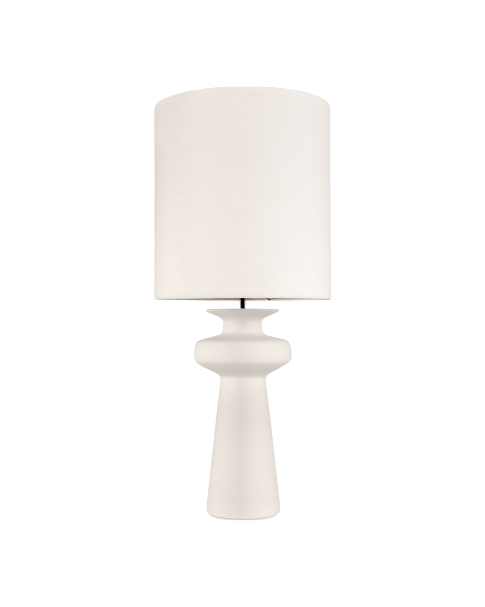 LAMPARA MESA NASH BLANCA+PANTALLA 31
