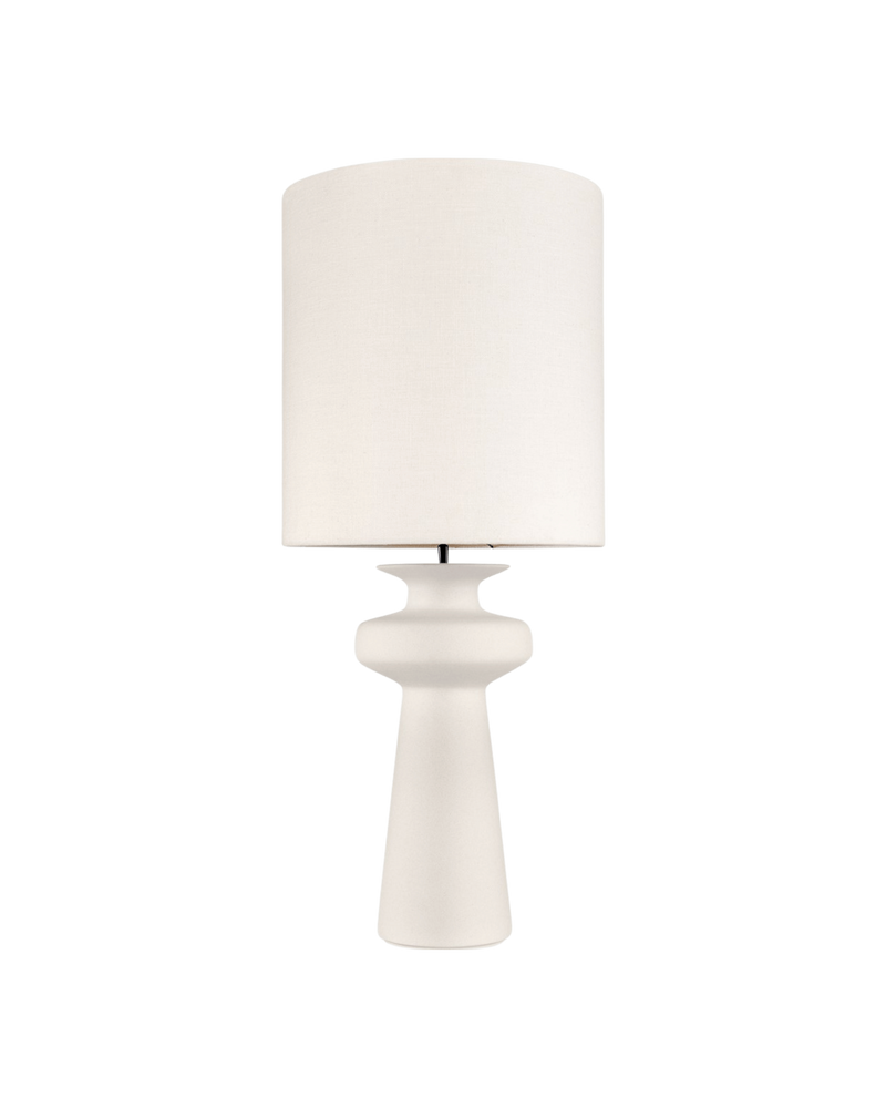 LAMPARA MESA NASH BLANCA+PANTALLA 31