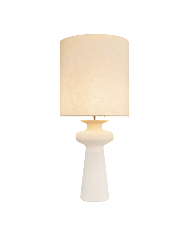 LAMPARA MESA NASH BLANCA+PANTALLA 31
