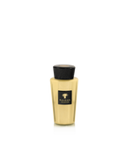 Ambientador Aurum de Baobab Collection, frasco dorado con tapa negra texturizada