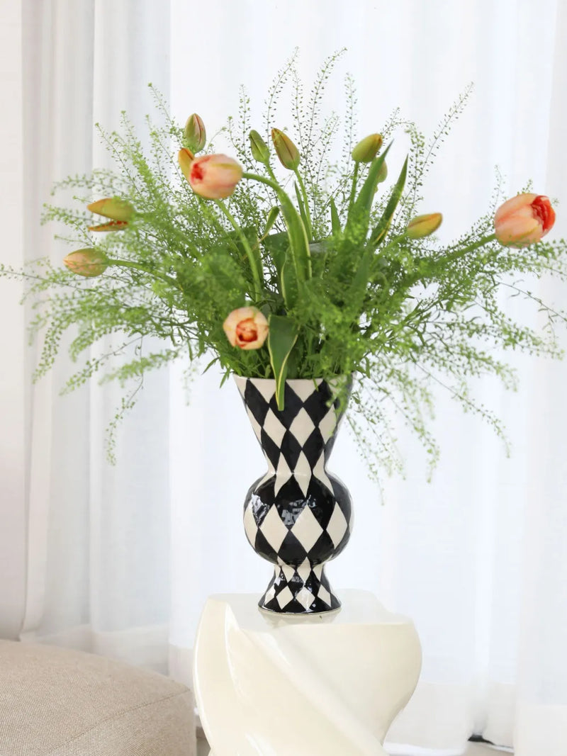 Jarrón Rombic black