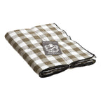 INDIVIDUAL VICHY KAKI/BOURDON NOIR 35X50 TOILE MIMI VICHY
