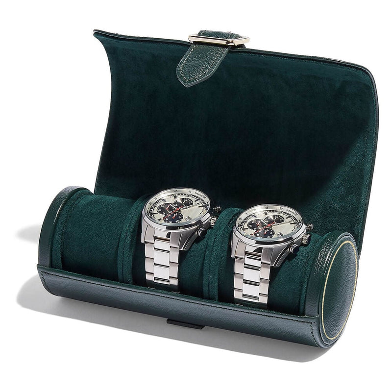 British Racing - Estuche triple relojes verde