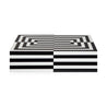 CAJA LACADA GRANDE BLACK WHITE