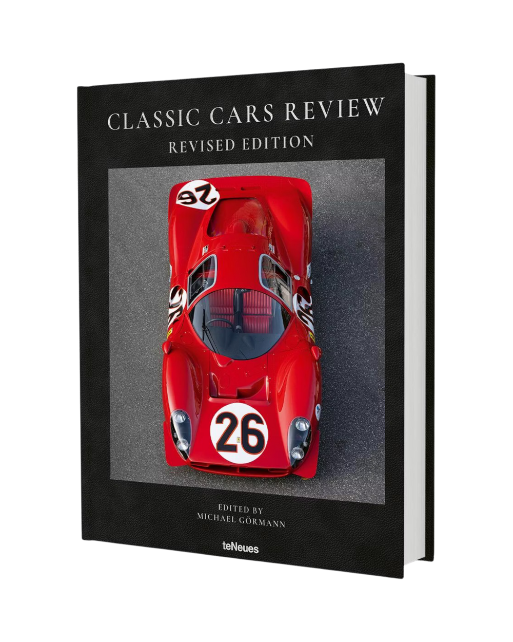 Libro Classic Cars Review edición revisada, portada con coche rojo y título