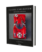 Libro Classic Cars Review edición revisada, portada con coche rojo y título