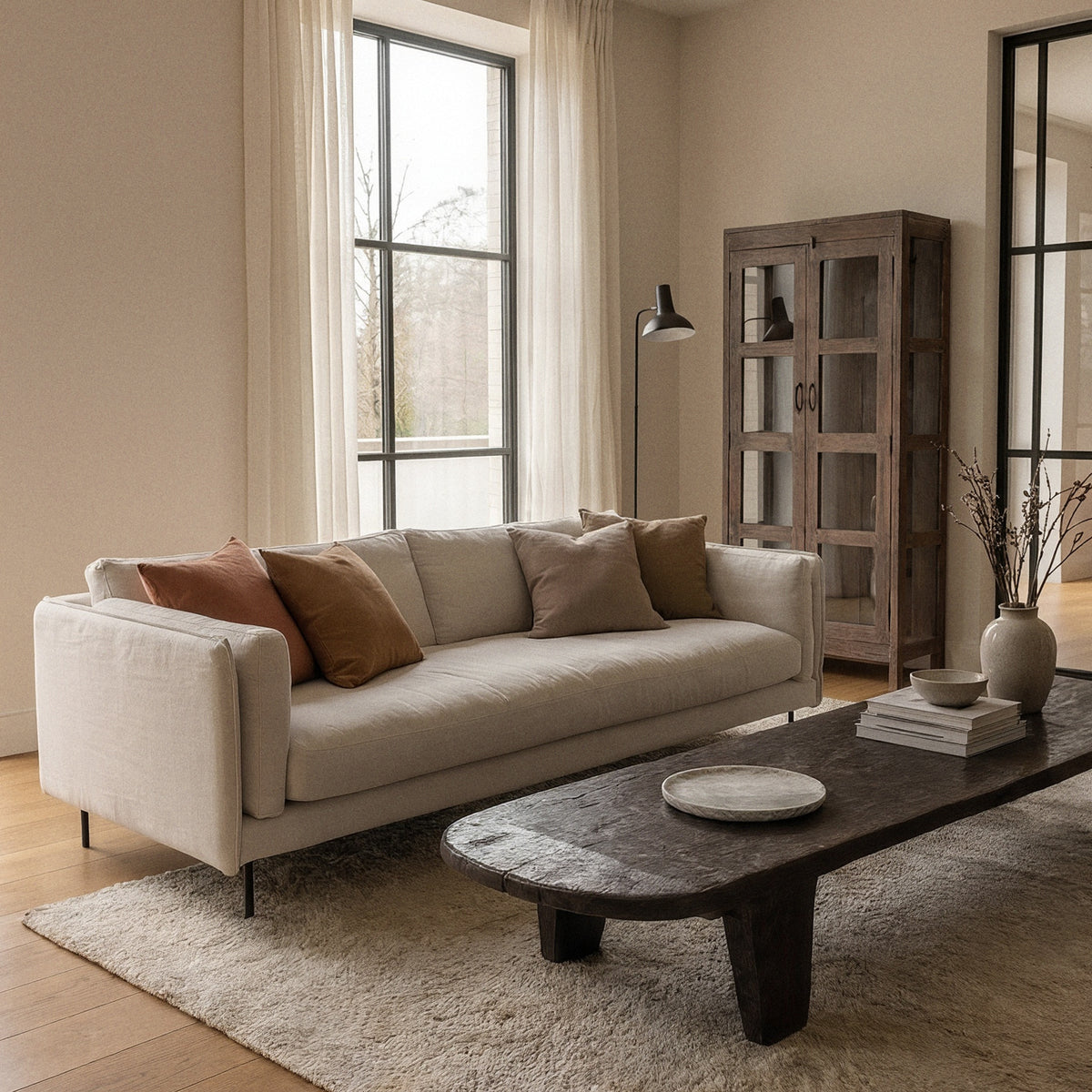Sofa 3 plazas beige - Heritage