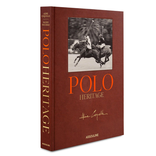 Libro Herencia Polo de tapa color burdeos con fotografía ecuestre en la portada