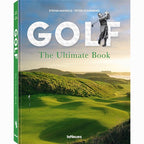 Libro de golf con portada verde y título The Ultimate Book, teNeues