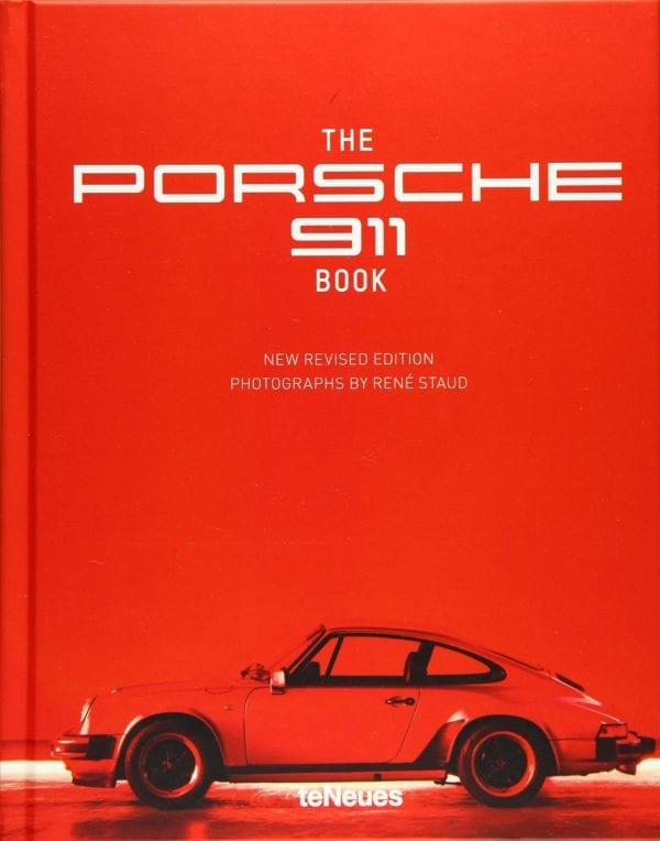 Libro Porsche 911 de portada roja con el texto The Porsche 911 Book