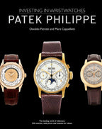 Relojes Patek Philippe con esfera clara y correas de cuero marrón, vista frontal