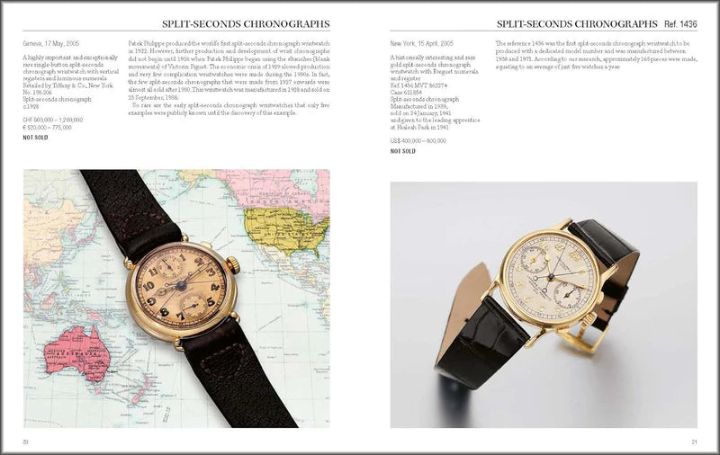 Reloj Patek Philippe con correa negra y caja dorada, vista inclinada