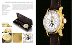 Reloj Patek Philippe con caja dorada y correa de cuero marrón, primer plano