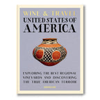 Libro Wine & Travel United States of America, tapa con vasija decorativa