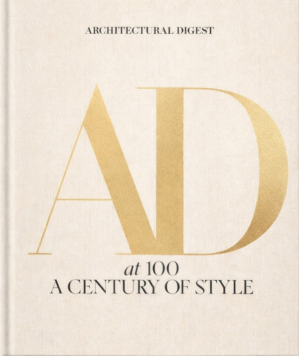 Portada de revista Architectural Digest con letras AD y texto “A century of style”.