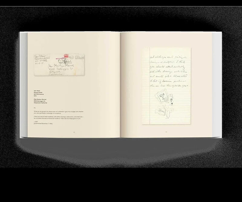 Libro abierto con notas manuscritas y un dibujo en una página