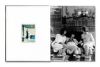 Libro abierto con fotografías de moda en blanco y negro
