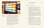 Libro abierto con foto de botellas y texto “Flavour Wheels”