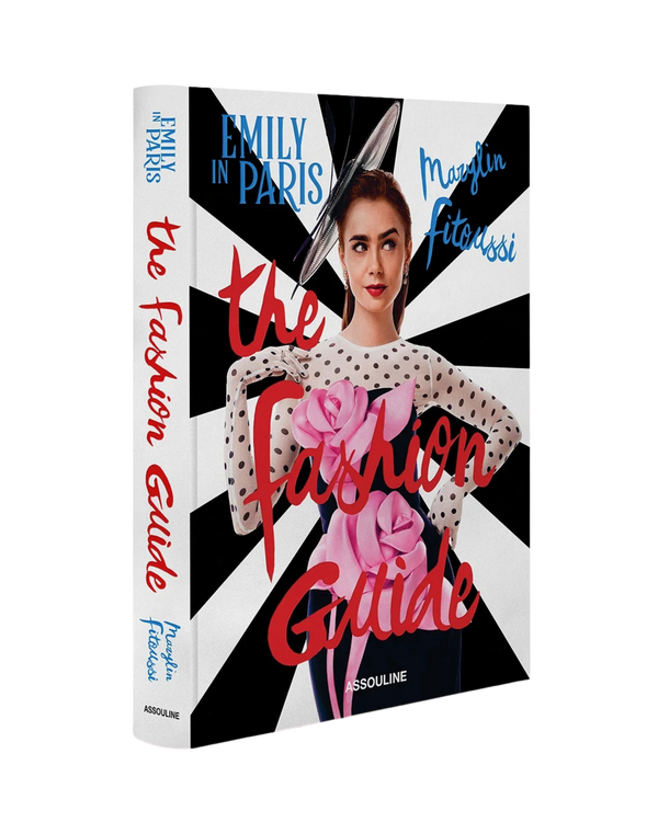 Libro de moda con portada a rayos y figura femenina; tapa con ASSOULINE.