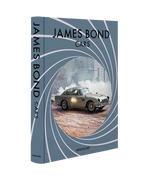 Libro de coches James Bond con portada azul y logotipo ASSOULINE