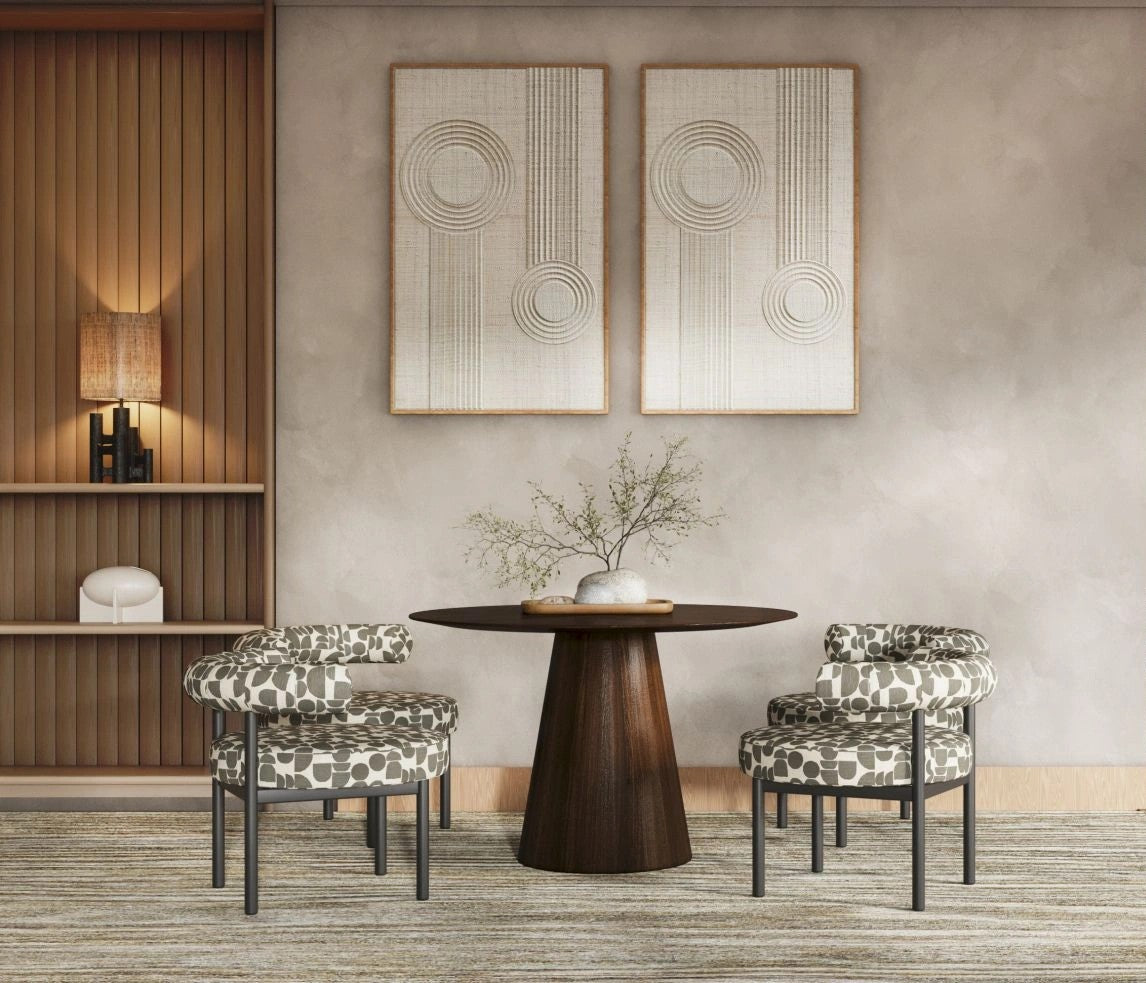 Mesa de comedor redonda madera Congo
