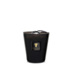 Vela Baobab Encre de Chine en vaso negro, mecha doble visible