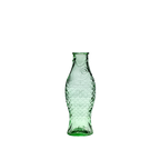 Jarra de cristal verde con relieve tipo escamas de pez