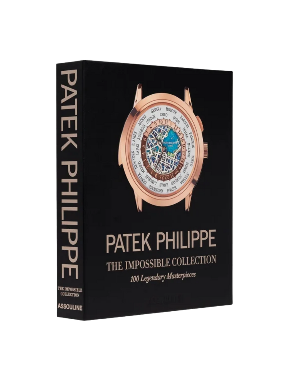 Caja de reloj Patek Philippe The impossible Collection negra con esfera y bisel tono rosé