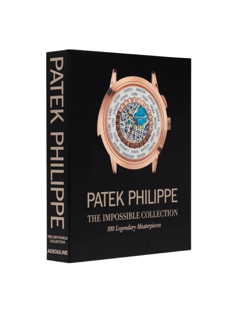 Caja de reloj Patek Philippe The impossible Collection negra con esfera y bisel tono rosé