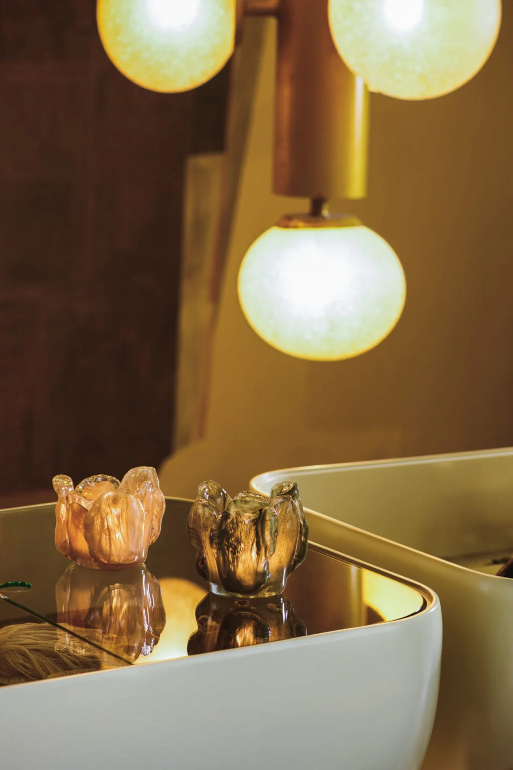 Portavelas Anita beige