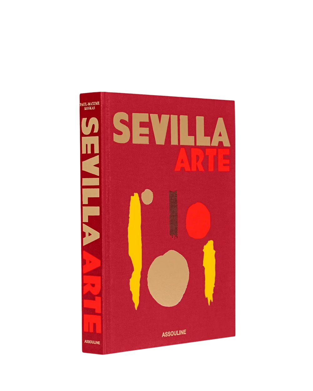 Libro Sevilla Arte tapa dura roja con letras grandes y logotipo Assouline