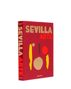 Libro Sevilla Arte tapa dura roja con letras grandes y logotipo Assouline