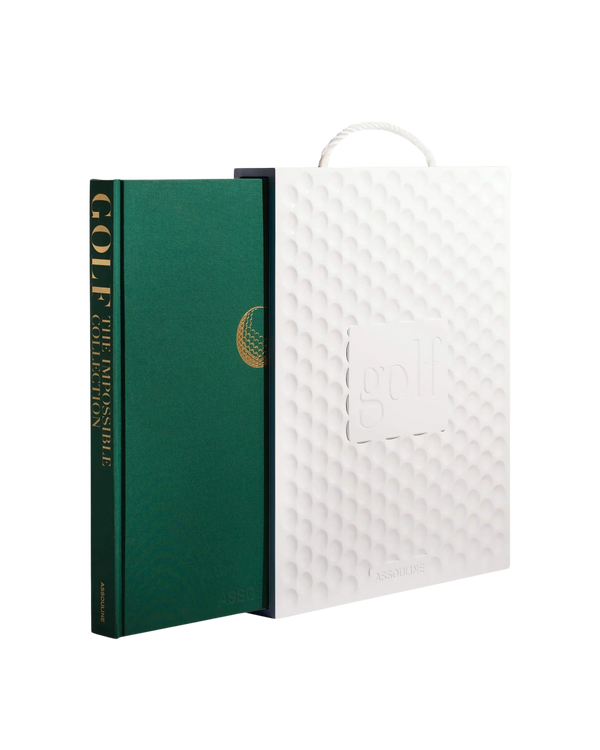 Bolsa de regalo blanca con relieve de burbujas y asa, logotipo golf