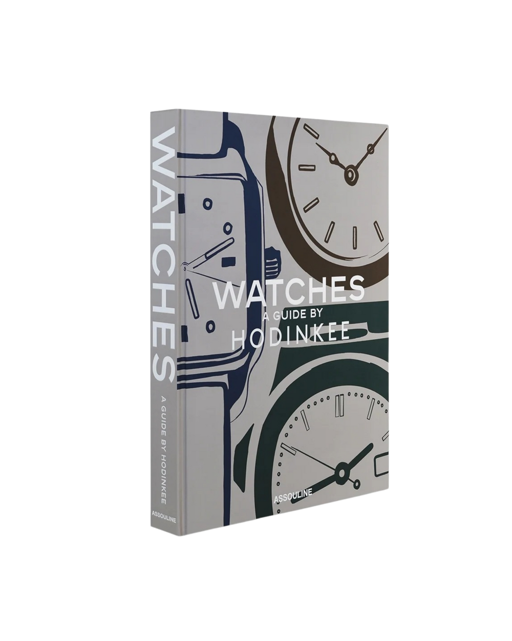 Guía de relojes Hodinkee de tapa dura, portada con ilustración de relojes y texto