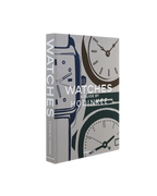 Guía de relojes Hodinkee de tapa dura, portada con ilustración de relojes y texto