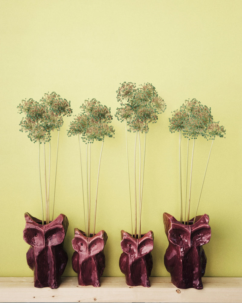 Jarrón Búho aubergine L - Marni