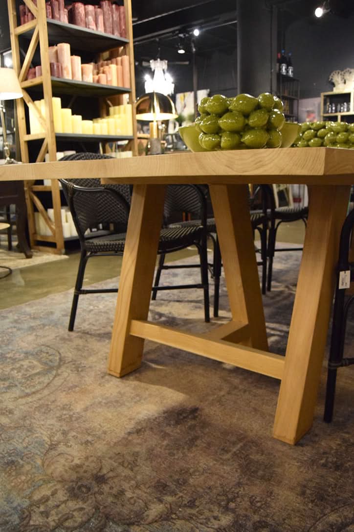 MESA COMEDOR 260X110CM MADERA CASTAÑO