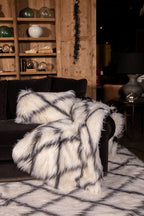 PLAID FAUX DIAMOND TIBET 140X200