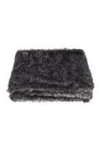 PLAID FAUX SILVER FOX 140X200