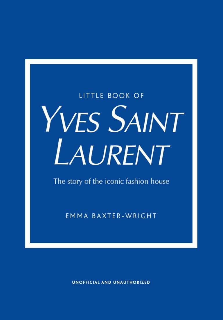 LITTLE BOOK OF YVES SAINT LAURENT, libro decorativo sobre la historia de este diseñador de moda